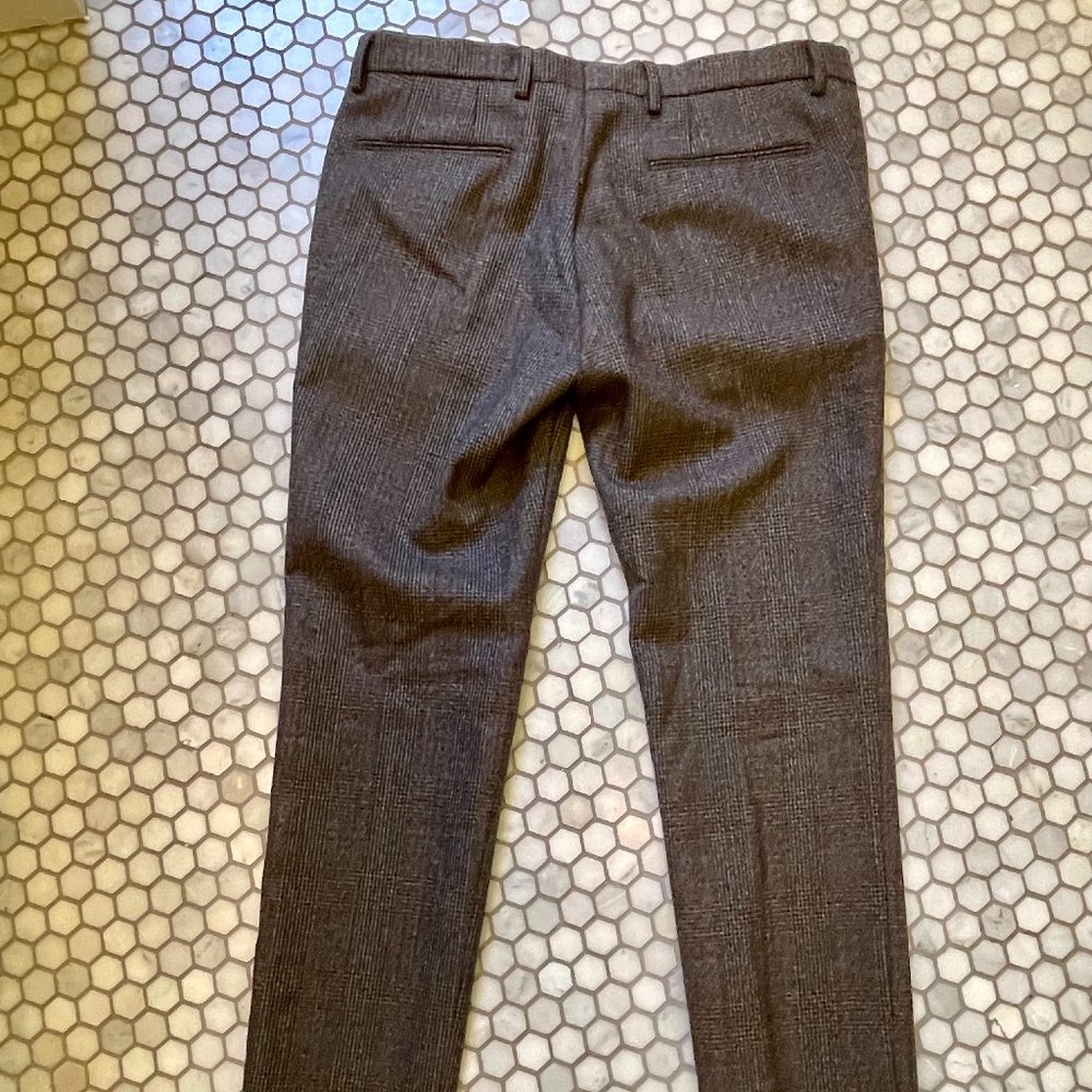 Dries Van Noten Wool Plaid Pants